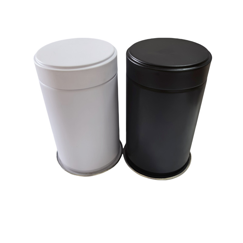 Custom Empty 80g Matcha Powder Tin Can With Ring Pull Lid Round Metal Sealed Tea Coffee Matcha Tin Container Screw Top