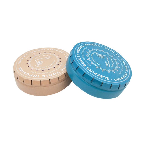 Small Empty Round Shape Breath Chewing Gum Tin Can Click Clack Tin Box Pill Candy Tin