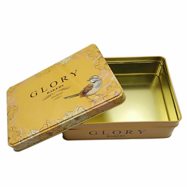 Square Shape Cake Storage Box Cookie Can Container Gift Tins Chocolate Biscuit Metal Tin Box Monopoly Game Box