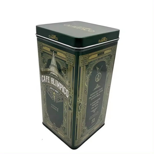 Empty Whisky Metal Container Vintage Bottle Package Metal Cans Square Shape Deep Can Wine Tin Box