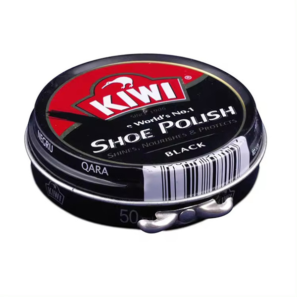 Pocket Mini Round Shoe Polish Wax Tin Can Metal Shoe Polish Tin Case