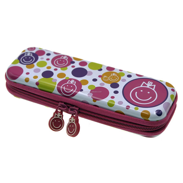 Kids Zipper Girls School Pencil Case Best Selling Rectangular Metal Pencil Tin Box