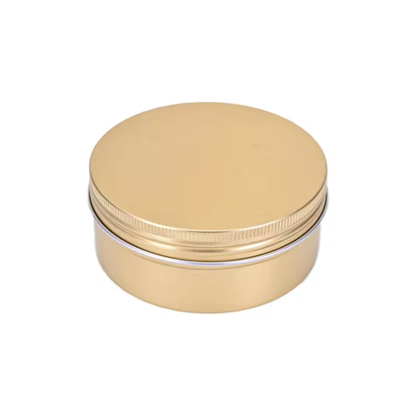 Aluminum Tin Jar 60 ml Refillable Containers Clear Top Screw Lid Round Tin Container Bottle for Cosmetic Lip Balm Cream